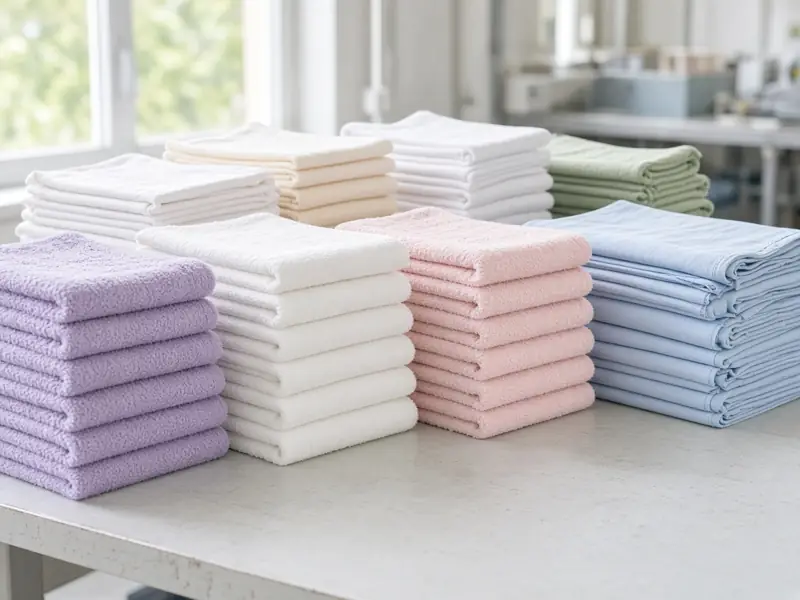 Stacks of towels and linen